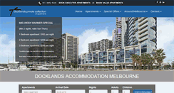 Desktop Screenshot of docklandsprivatecollection.com.au